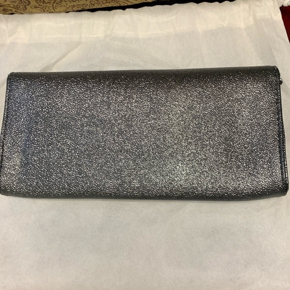 Ivanka Trump Silver Chrome Clutch New With Tags - Picture 3 of 11